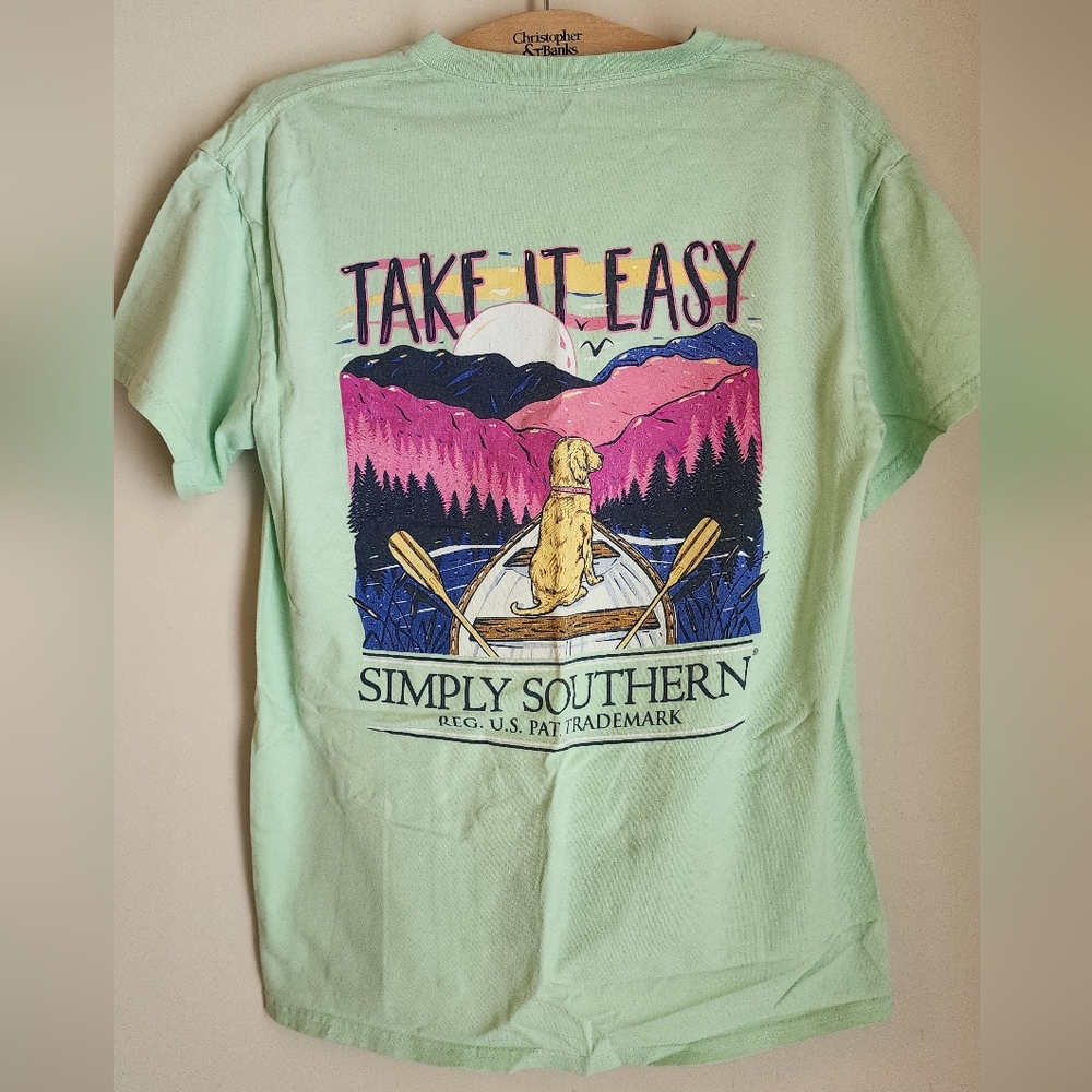 Simply Southern Mint Women's T Shirt size medium